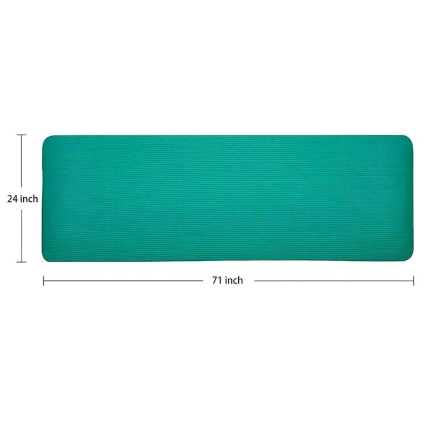 Nbr Yoga Mat Fitness Mat 10mm Thickened Widened For Beginners
