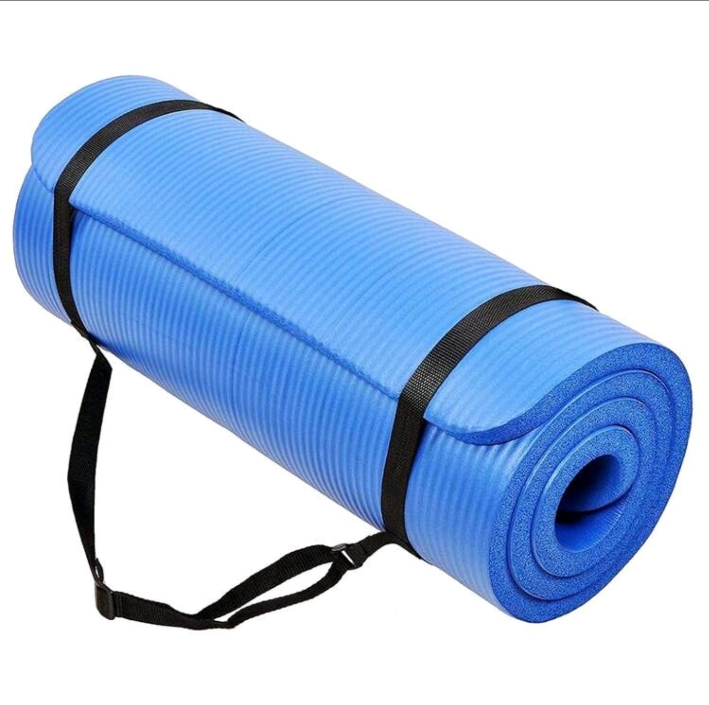 Nbr Yoga Mat Fitness Mat 10mm Thickened Widened For Beginners
