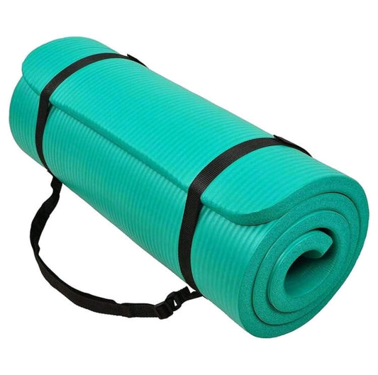 Nbr Yoga Mat Fitness Mat 10mm Thickened Widened For Beginners