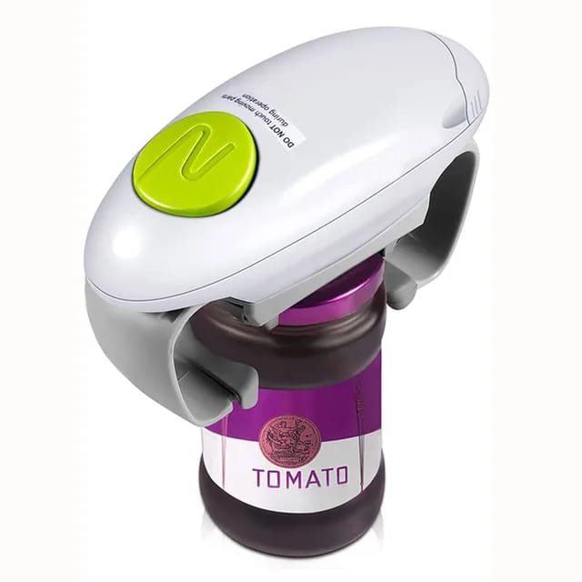 lectric Jar Opener is specifically designed for individuals with weak hands, seniors, and those living with arthritis. This automatic jar opener is a game-changer, providing a strong, tough, and easy one-touch solution for opening bottles and jars.