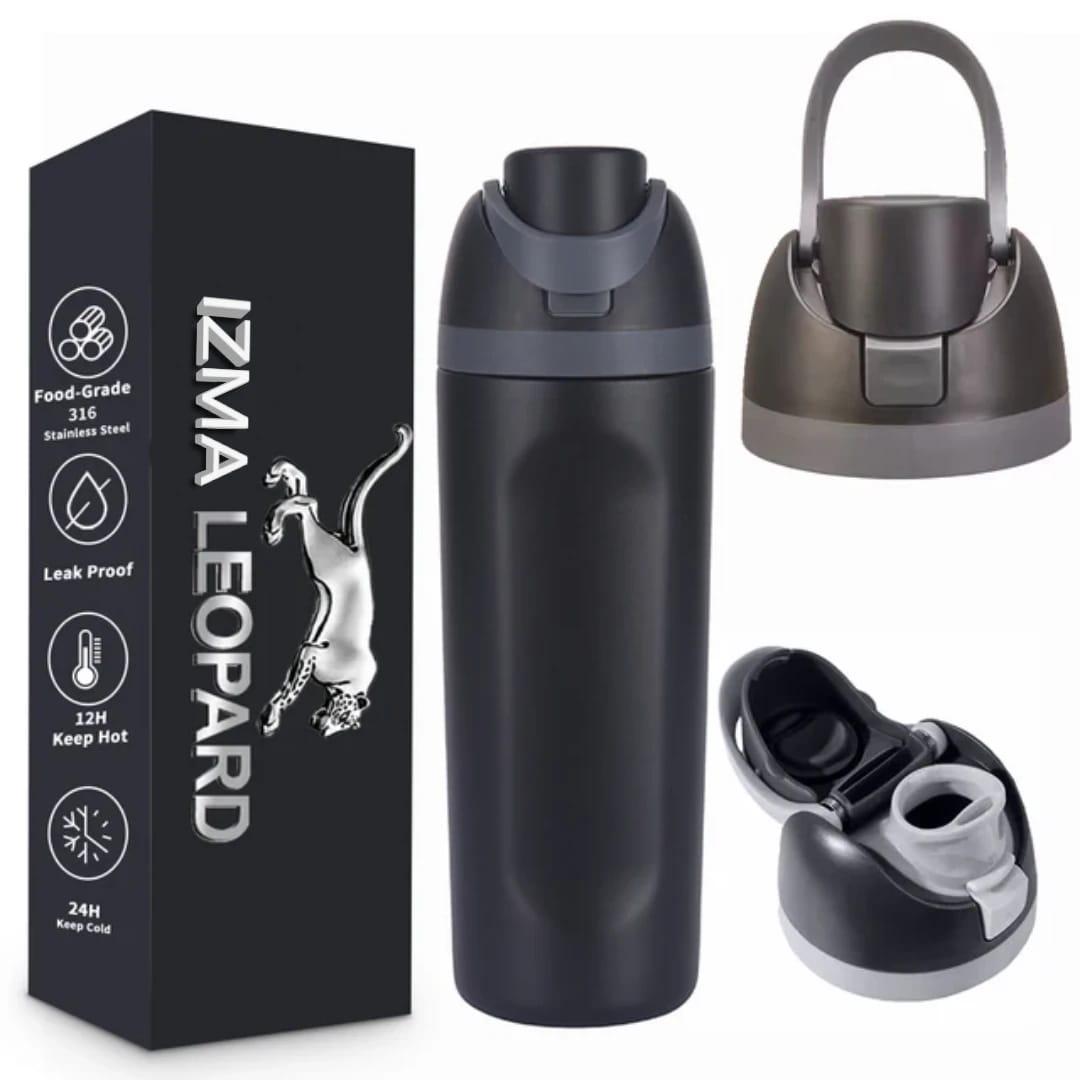 Portable 200z Powder Coated Thermos Flask Stainless Steel Double Wall Vacuum Insulated Water Bottles