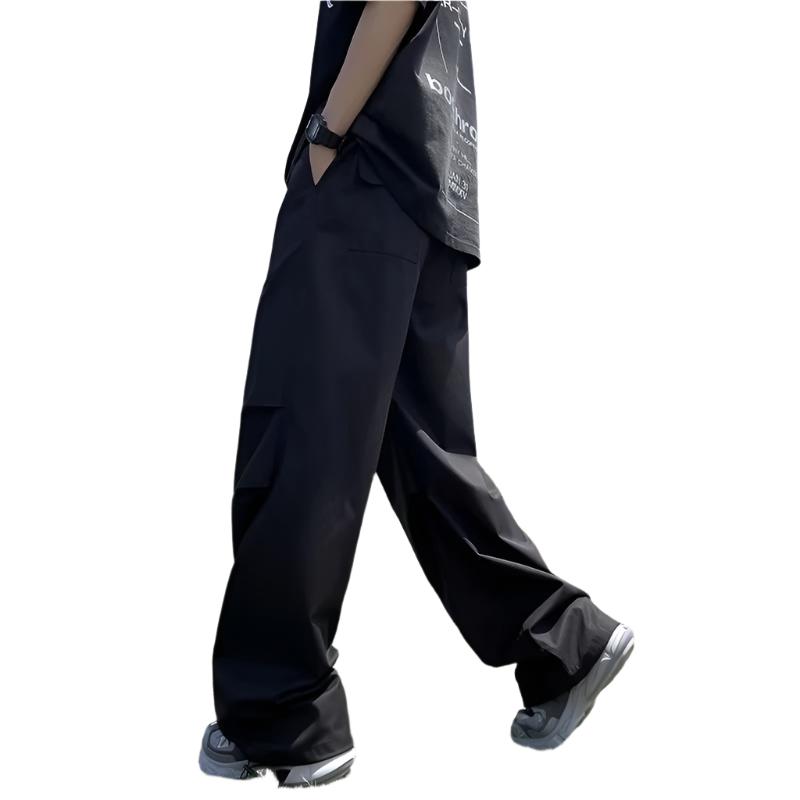Drawstring Pleated Loose Casual Pants