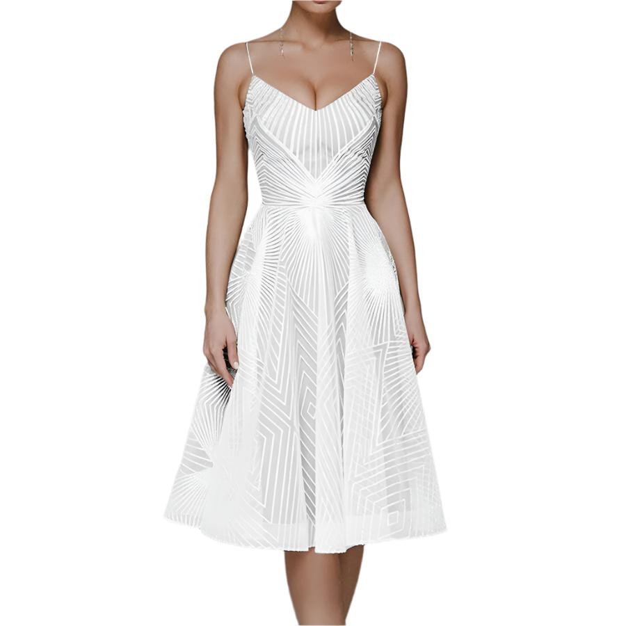 Women's Summer Sling Embroidered Sleeveless Dress