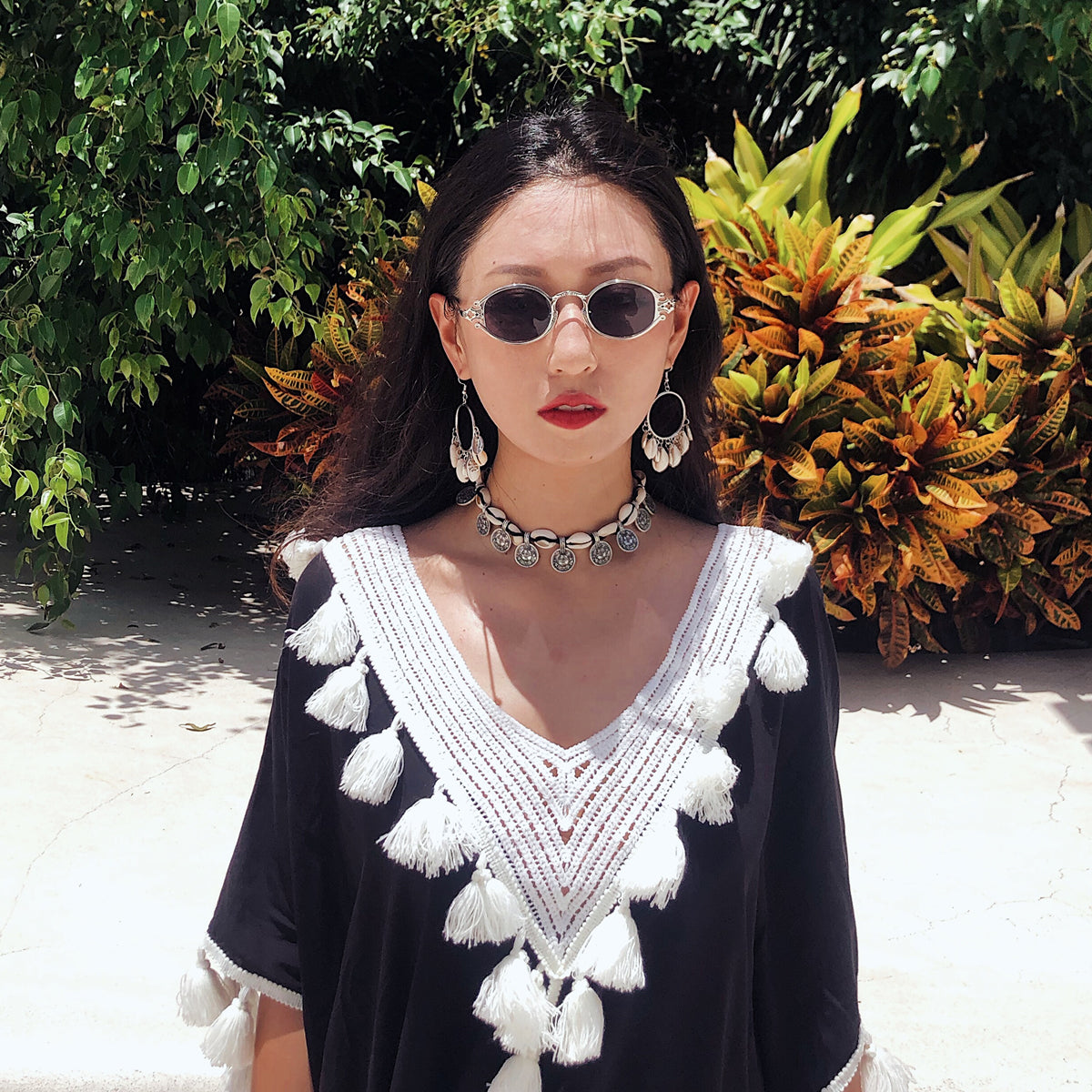 Bohemian Shell Pendant Earrings Female