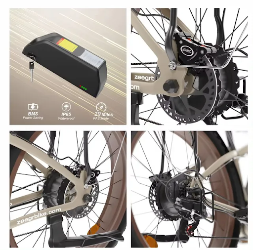 1000W 26" Electric Fat Tire E-Bike,